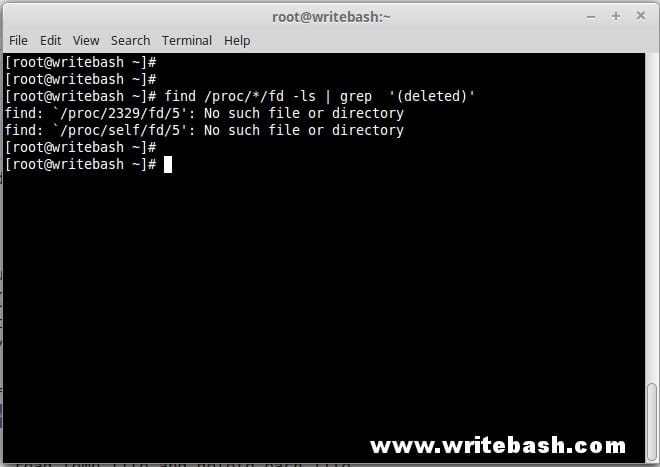 Script free disk space from deleted files Script free disk space from deleted files