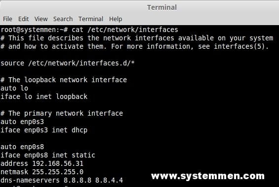 Configure static IP on Debian 9