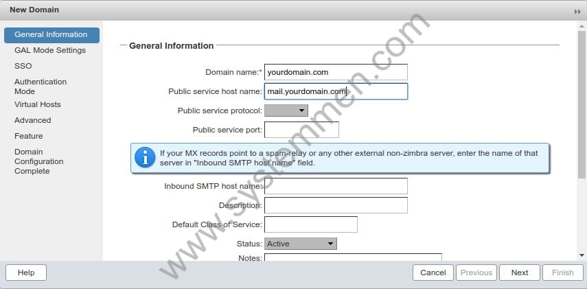 How to add new domain in Zimbra admin