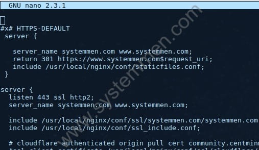 How to change non-www to www in CentminMod change non-www to www for website in centminmod