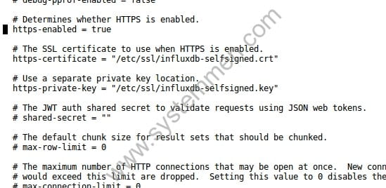 set up https for influxdb server