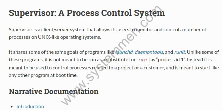 install supervisor and manage process in ubuntu 18