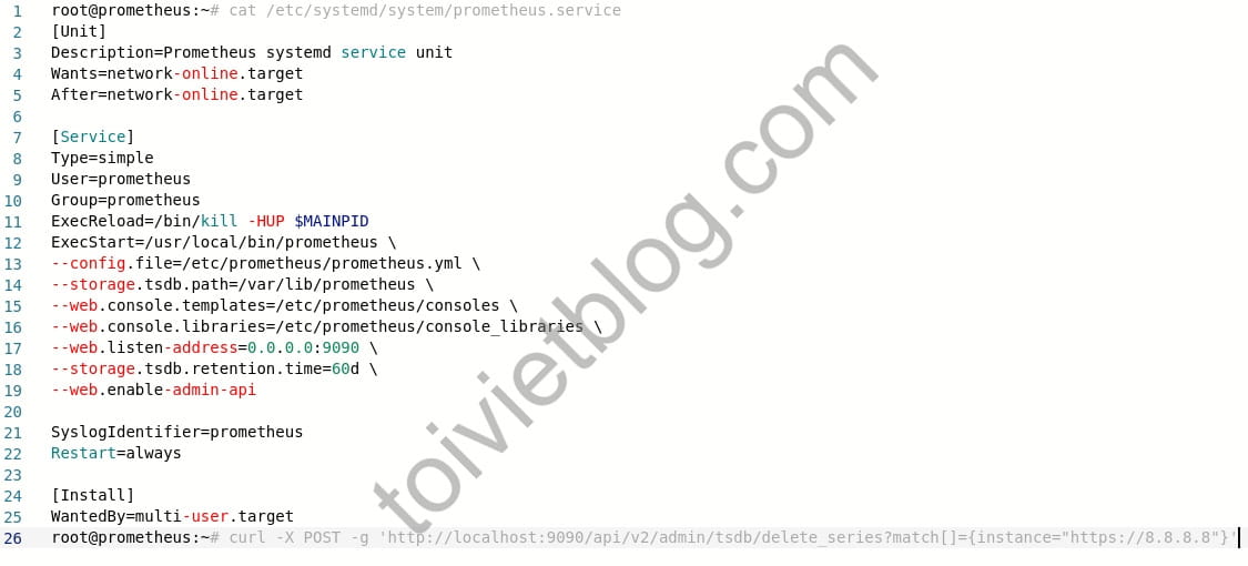How to delete old targets in Prometheus database How to delete old targets in Prometheus database