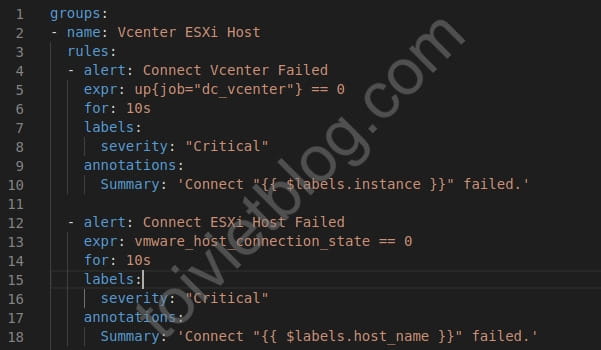 Monitor VMware with Prometheus vmware_exporter Monitor VMware with Prometheus vmware_exporter