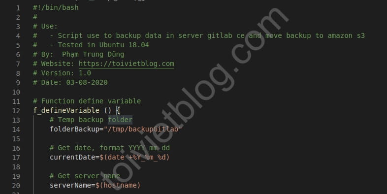 Script to backup Gitlab CE data to Amazon S3 Script to backup Gitlab CE data to Amazon S3