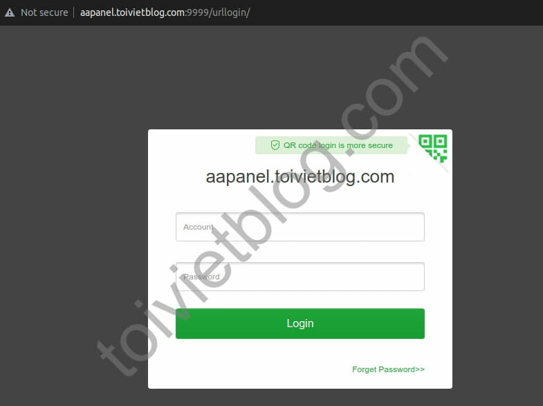 Access aaPanel through domain Access aaPanel through domain