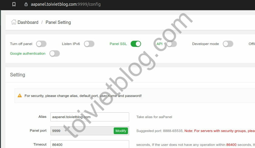 Access aaPanel through domain Access aaPanel through domain