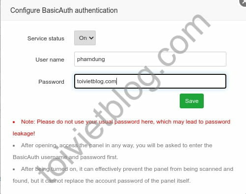 Change the initial settings for aaPanel Change the initial settings for aaPanel