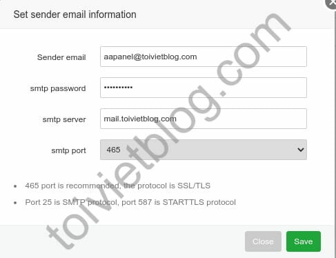 Change the initial settings for aaPanel Change the initial settings for aaPanel
