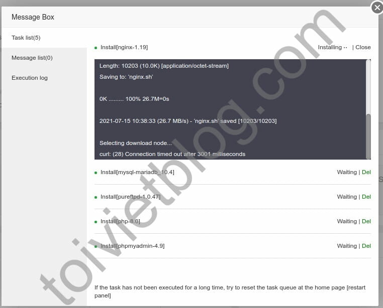 Install hosting panel aaPanel on Ubuntu 20.04